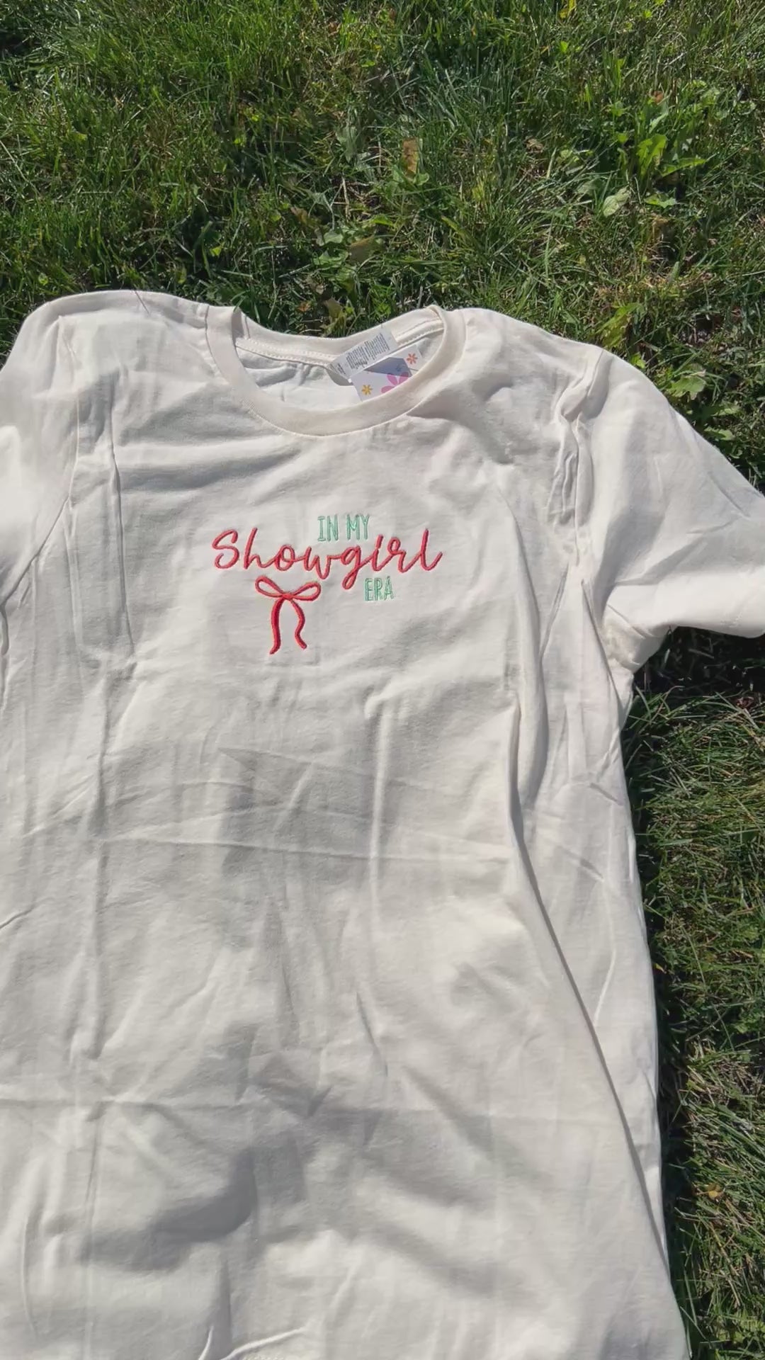 In my Showgirl Era Embroidered T-shirt